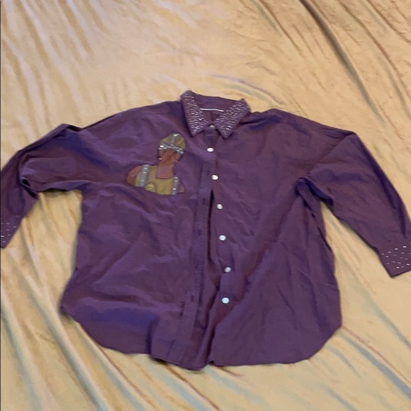 Vintage Embellished button up beautiful woman - Picture 1 of 6
